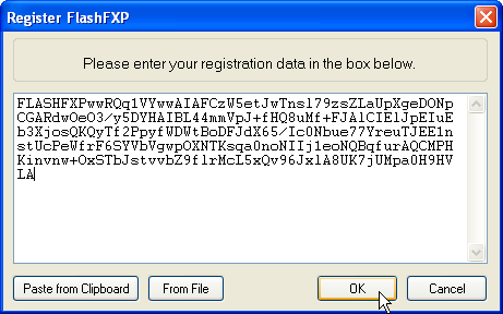 License Key Dialog